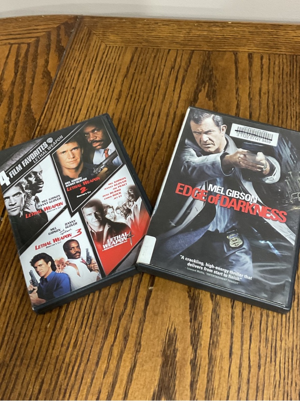 Edge of Darkness & Lethal Weapon 1 - 4 DVD 📀 Bundle Mel Gibson Danny Glover